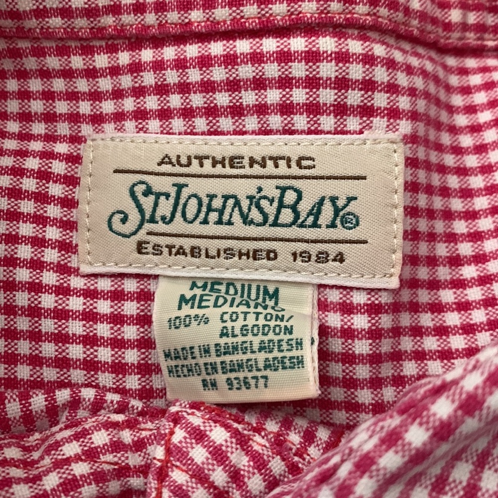 Red plaid button up - Picture 3 of 3